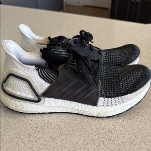 Black and White Adidas Ultraboosts